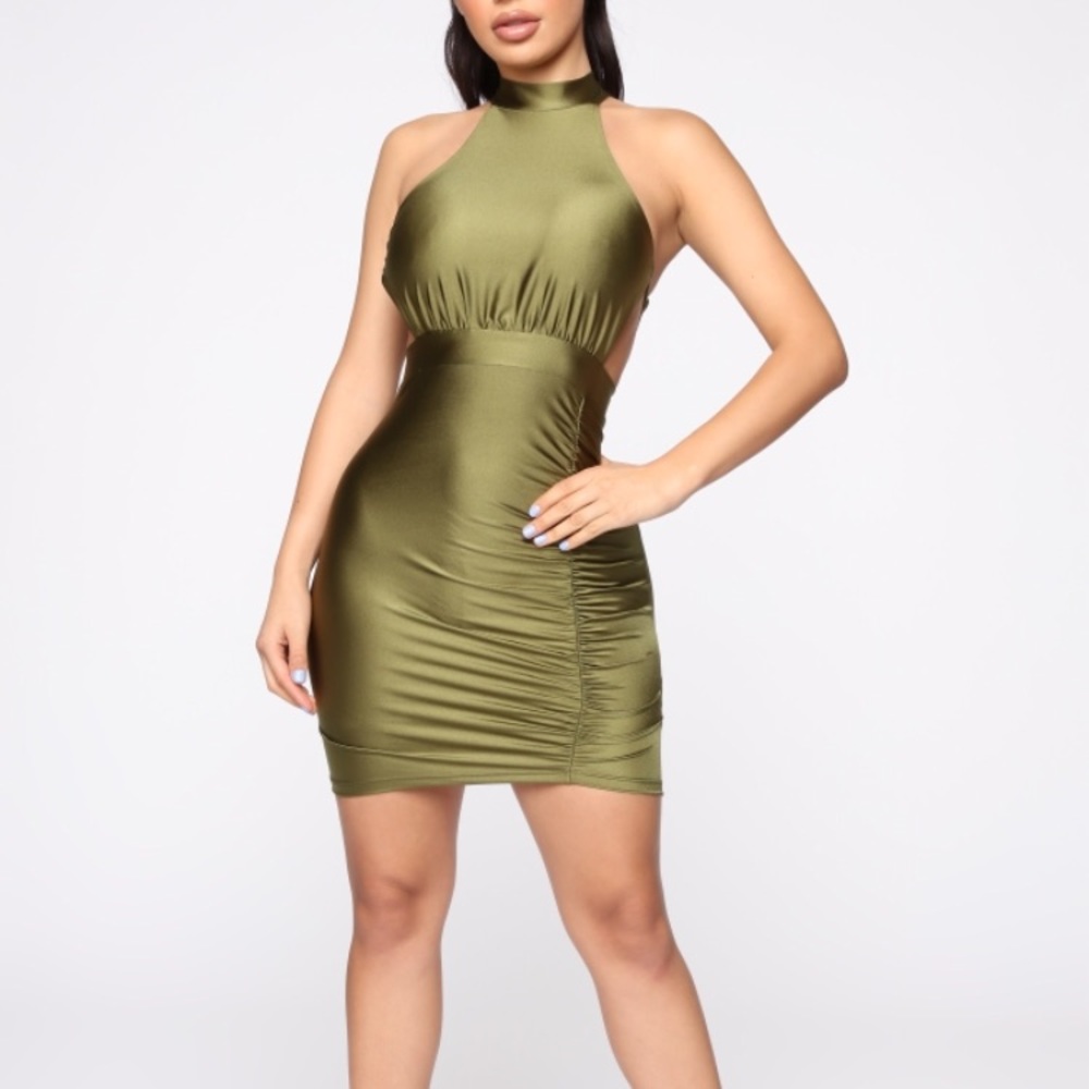 Sexy army green dress! Sz small